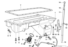 Масляный картер/маслоизмерит.приспособл.