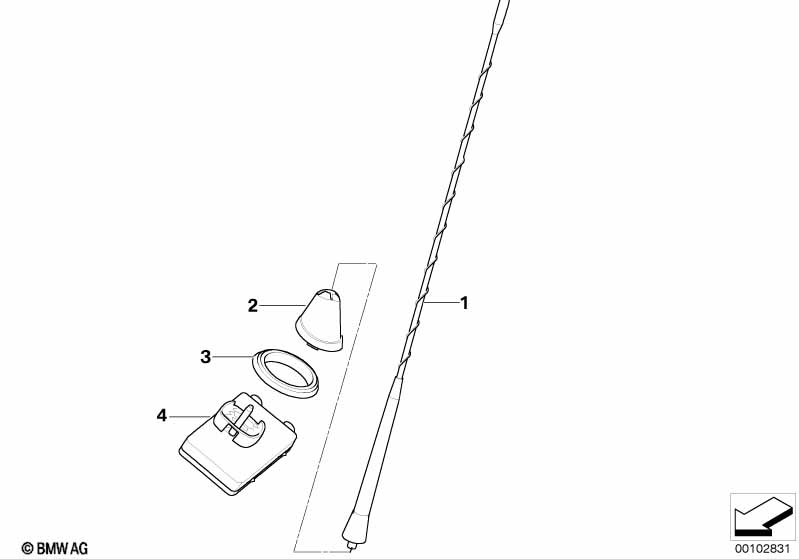 Детали телефонной антенны на крыле
