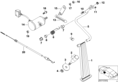 Привод педали акселератора/датчик полож.