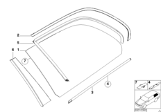 Боковое стекло неподвижное