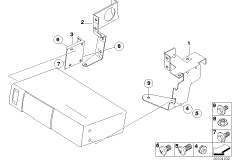 Элементы крепления CD-чейнджера