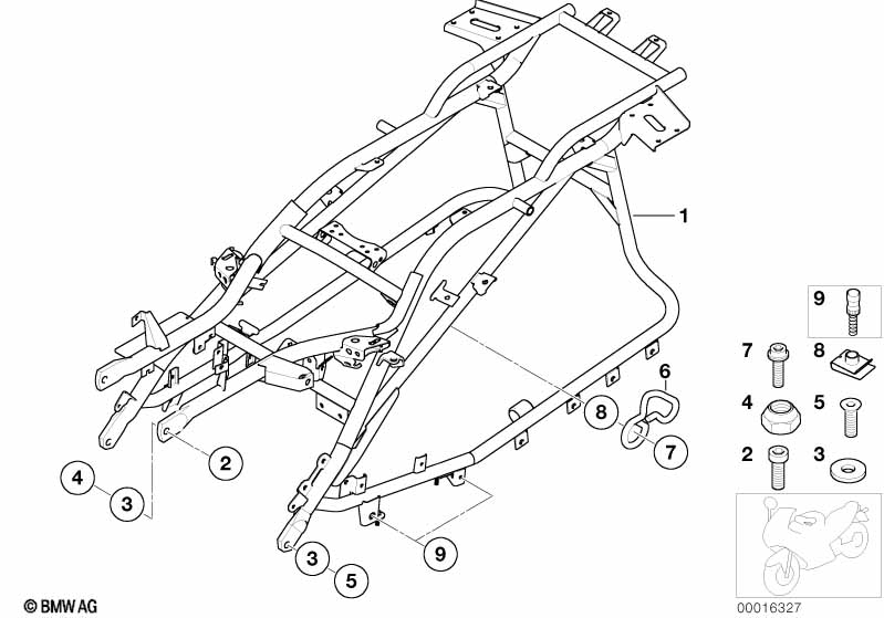 Задняя часть рамы