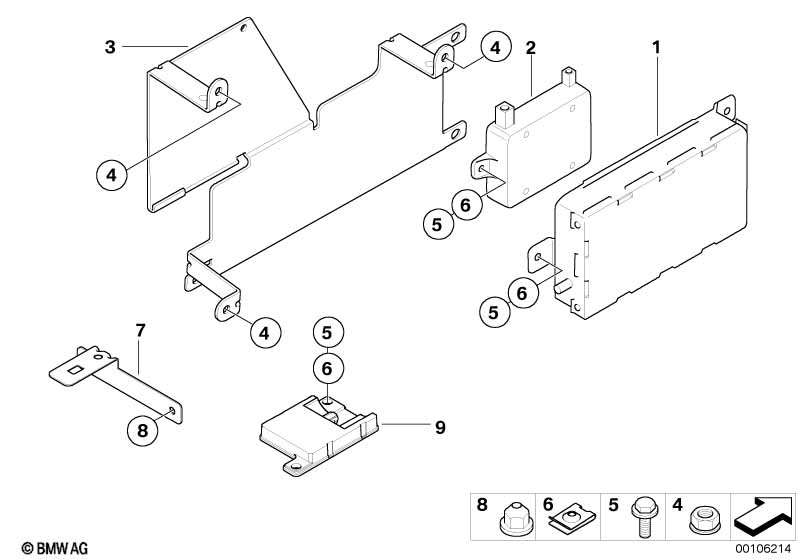 Детали SA 644 в багажнике