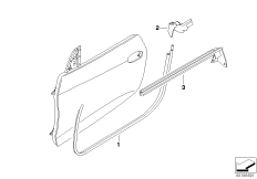 Уплотнитель двери впереди