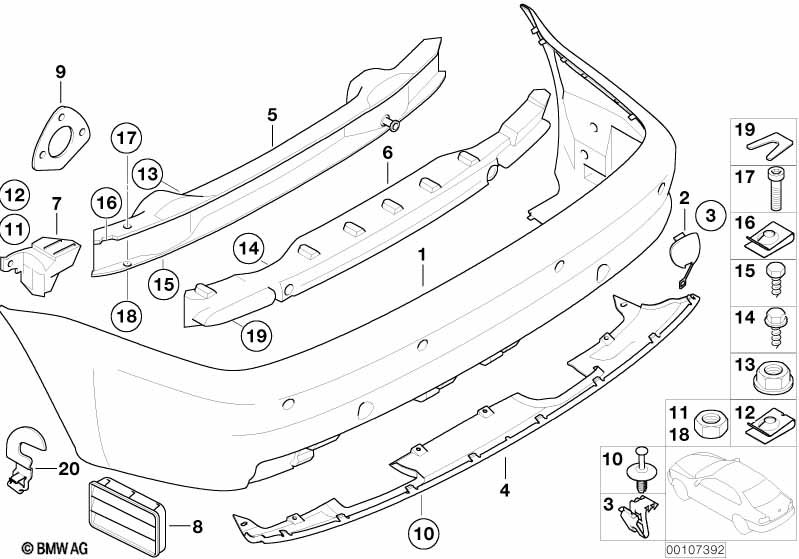 E-seria Накладка заднего вентиляционного канала SCHWARZ