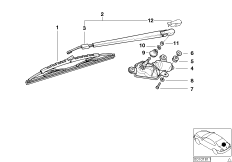 Детали очистителя заднего стекла