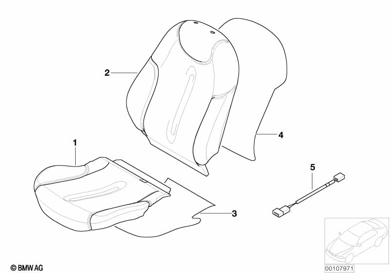 Набивка и обивка передн.сиденья