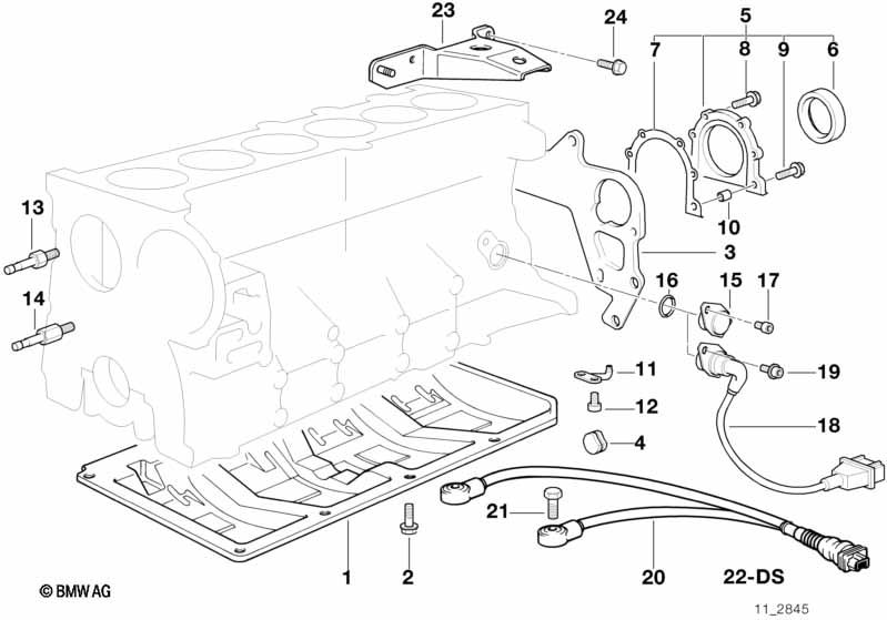Блок цилиндров/дополнительные элементы