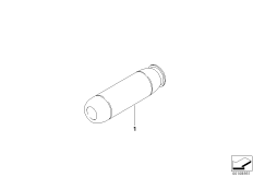 Рукоятка рычага ручного тормоза, хром