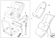 Дет. сиденье MINI Baby Seat 0+ ISOFIX