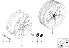 Л/с диск BMW со сдвоенными спицами 47