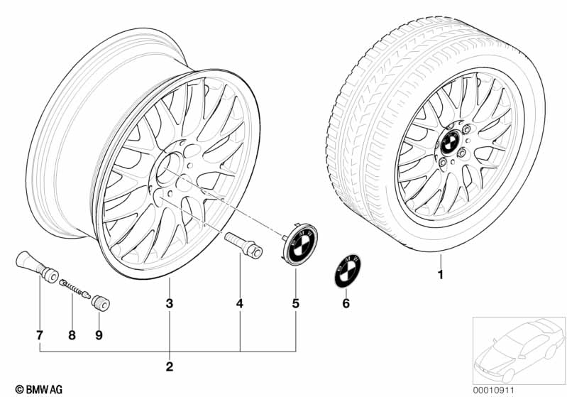 Л/с диск BMW с крестообр.спиц.42
