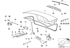 Крышка багажника / система запирания