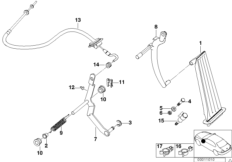 Привод педали акселератора/тросик ЛР