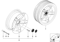 Л/с диск BMW со звездообр.спицами 49