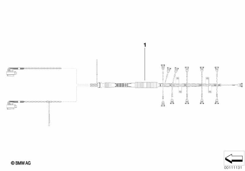 Жгут проводов форсунки