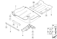 Облицовка днища кузова Зд