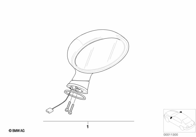 Комплект дооснащ. наружного зеркала M