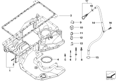 Масляный картер верх.ч./маслоизм.присп.