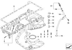 Масляный картер верх.ч./маслоизм.присп.