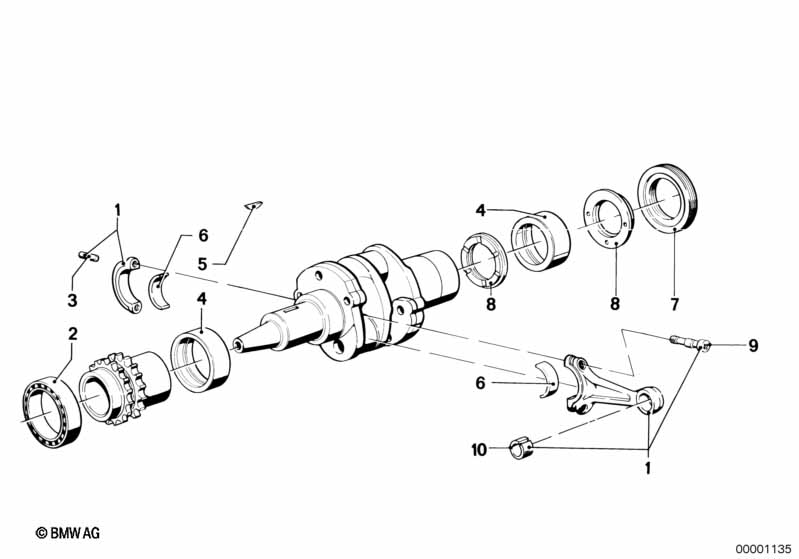 Шатун/шатунный подшипник