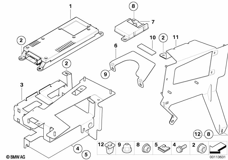 Детали SA 638 в багажном отделении