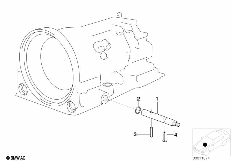 A4S270R/310R шток переключения передач