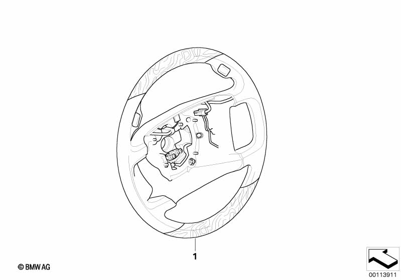 Обод рулевого колеса дерево/кожа