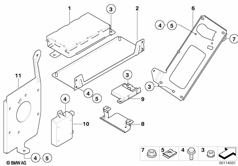 Детали SA 644 в багажнике