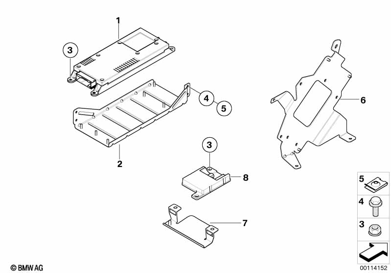 Детали SA 638 в багажном отделении