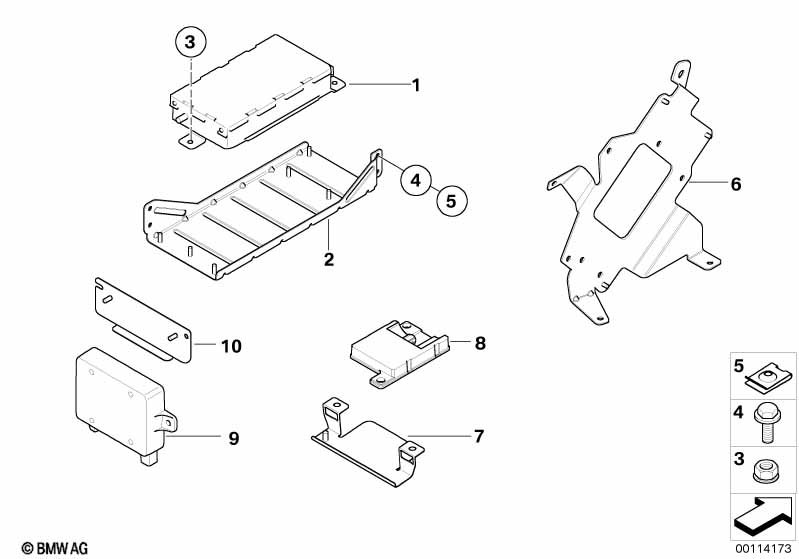 Детали SA 644 в багажнике