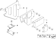 Детали SA 644 в багажнике