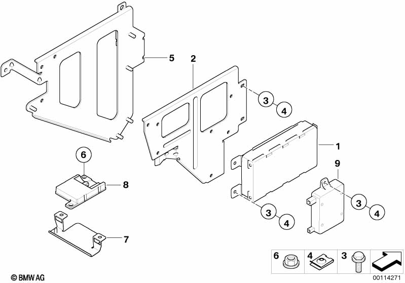 Детали SA 644 в багажнике