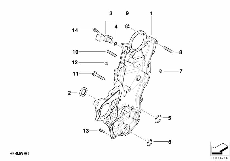Корпус блока ГРМ