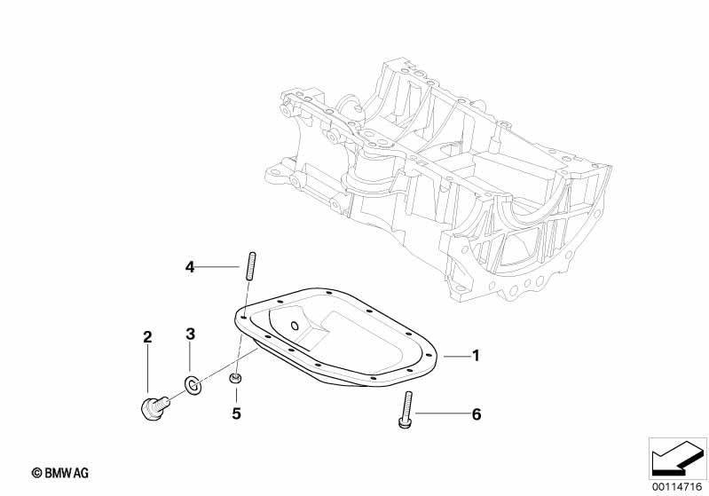 Масляный картер ниж.ч./маслоизм.присп.