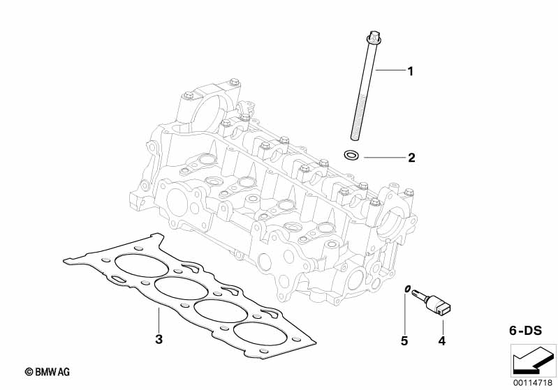 Головка блока цилиндров-доп.элементы
