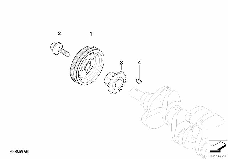 Демпфер крут.колебаний ременного прив.