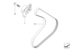 Ременный привод водяной помпы/генератора