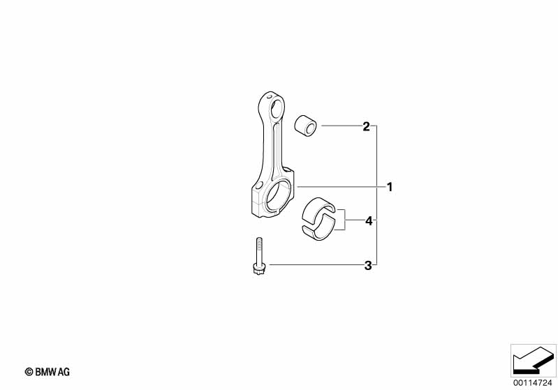 Шатун кривошипно-шатунного механизма