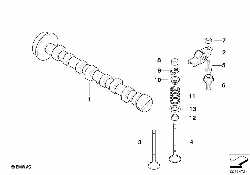 Распредвал мех.клап.газораспред./клапаны