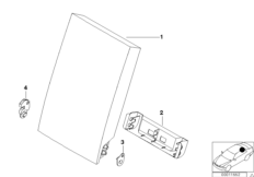 Средний подлокотник сиденья Зд