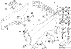 Крыло/облицовка задней части