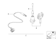 Комплект дооснащ.телеф.антенны на крыше