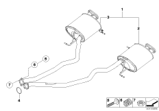 Спортивный задний глушитель