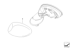 Доосн.хромированным наружным зеркалом
