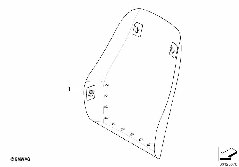 Сиденье Пд-каркас спинки/задняя панель