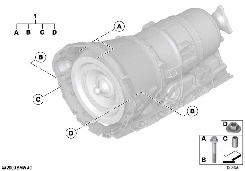 Крепление коробки передач