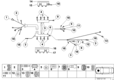 Детали жгута проводов модуля двигателя