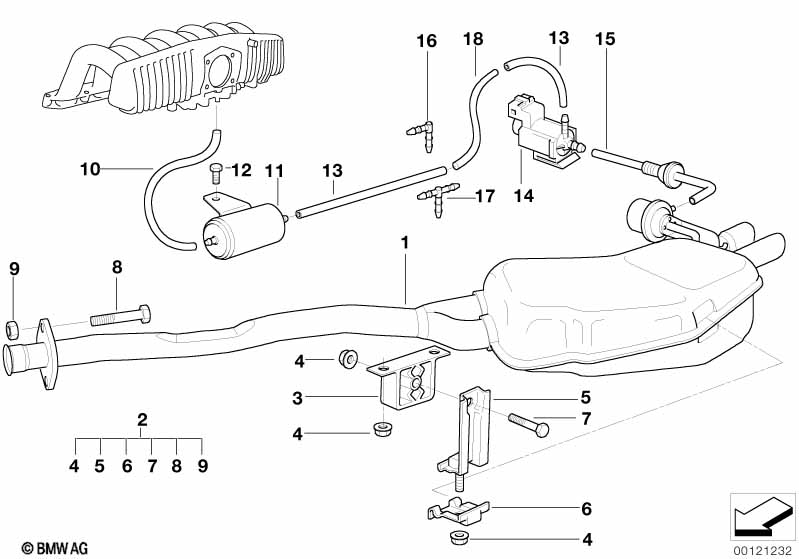 Дополнительный глушитель Зд с заслонкой