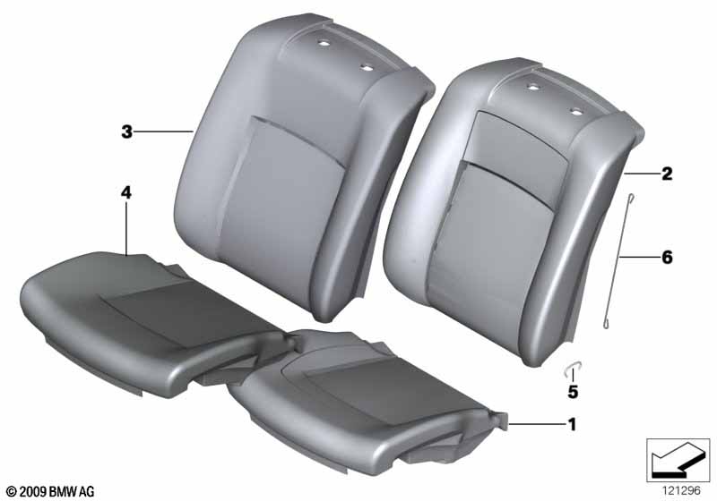 Набивка и обивка передн.сиденья